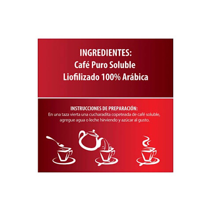 Café Puro Soluble Liofilizado Member's Mark 300g.