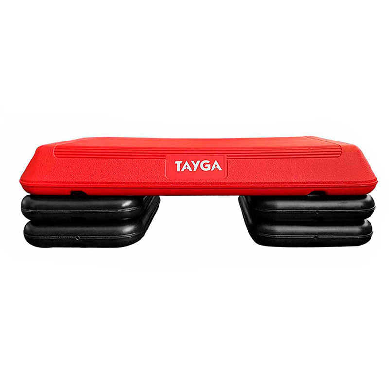 Tayga banco step aerobics pilates rojo altura ajustable