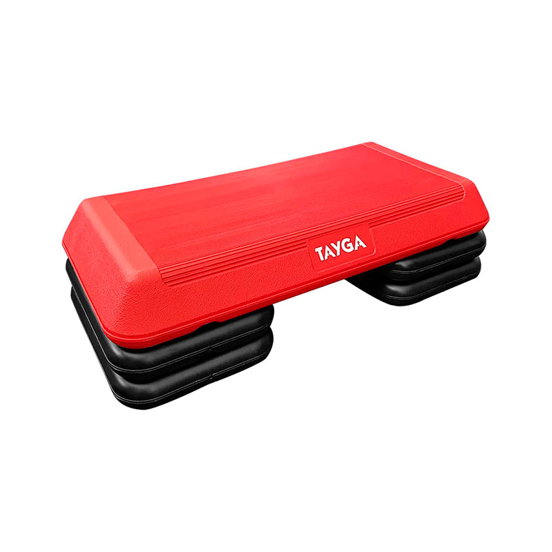 Tayga banco step aerobics pilates rojo altura ajustable