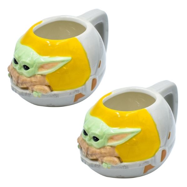 ZAK 1555-3186 Taza 3D para Café The Child Mandalorian "Baby Yoda" Star Wars Lucasfilm Disney Cerámica 473 mililitros Coleccionable