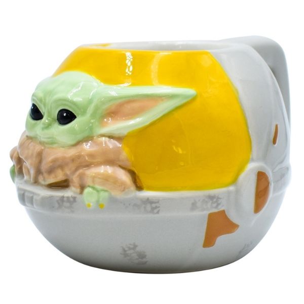 ZAK 1555-3186 Taza 3D para Café The Child Mandalorian "Baby Yoda" Star Wars Lucasfilm Disney Cerámica 473 mililitros Coleccionable