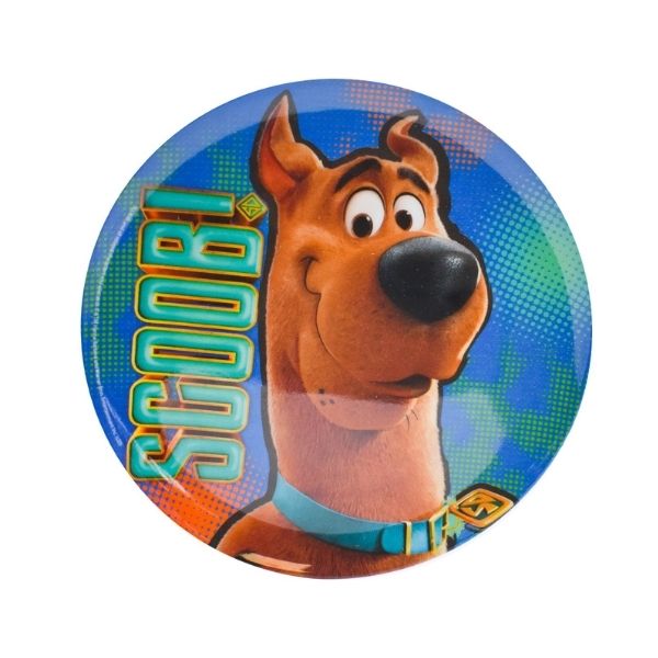 Fun Kids 1695-414/78E Juego de Vajilla Infantil de Melamina (Tipo Plástico) Scooby Doo, con 4 Piezas: Plato, Bowl, Vaso y Botella de Agua Cantimplora, Azul, Original