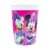 Fun Kids 1695-296W Juego de Vajilla de Melamina (Tipo Plástico) de Minnie Mouse, Disney, 3 piezas (Plato, Vaso de Agua y Tazón), Rosa, Original