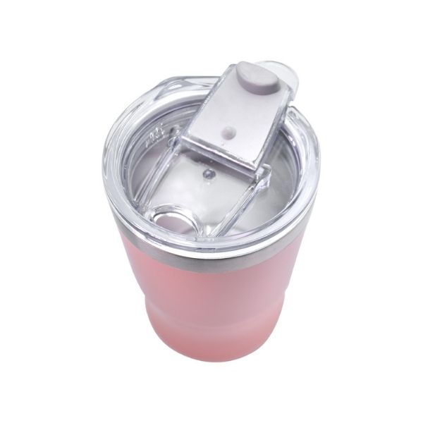 Nuvó 2415-3343 Termo para Cafe de Acero Inoxidable con doble pared Termo para Café o Botella de Agua de Acero Inoxidable color Rosa con Doble Pared 360 ml