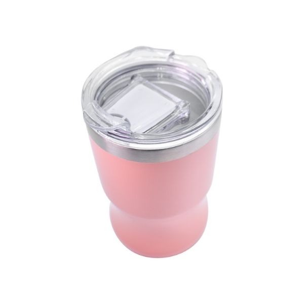Nuvó 2415-3343 Termo para Cafe de Acero Inoxidable con doble pared Termo para Café o Botella de Agua de Acero Inoxidable color Rosa con Doble Pared 360 ml