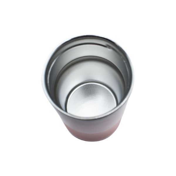 Nuvó 2415-3343 Termo para Cafe de Acero Inoxidable con doble pared Termo para Café o Botella de Agua de Acero Inoxidable color Rosa con Doble Pared 360 ml