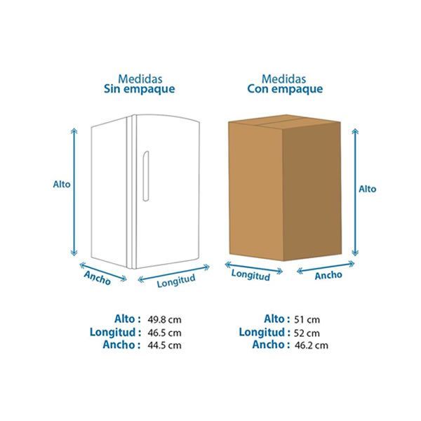 Frigobar de 1.6 Pies Cúbicos Atvio BC-46SU - Negro