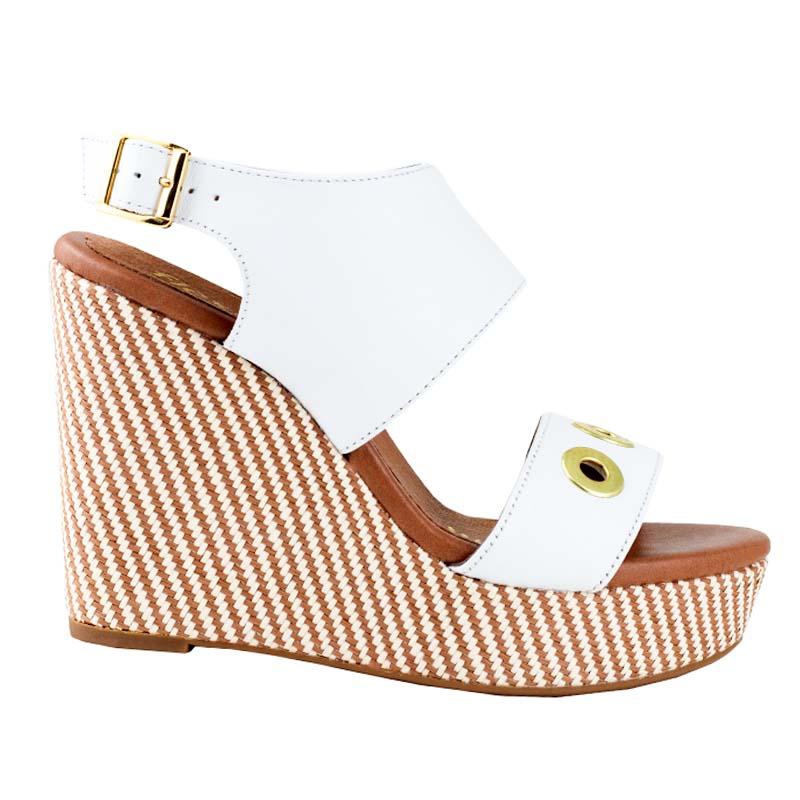 SANDALIA DE PLATAFORMA URBANA FLEXI +11CM DE ALTURA 103201 BLANCO ORIGINAL