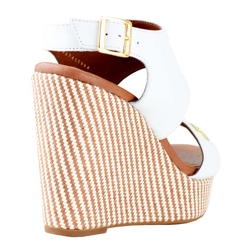 SANDALIA DE PLATAFORMA URBANA FLEXI +11CM DE ALTURA 103201 BLANCO ORIGINAL