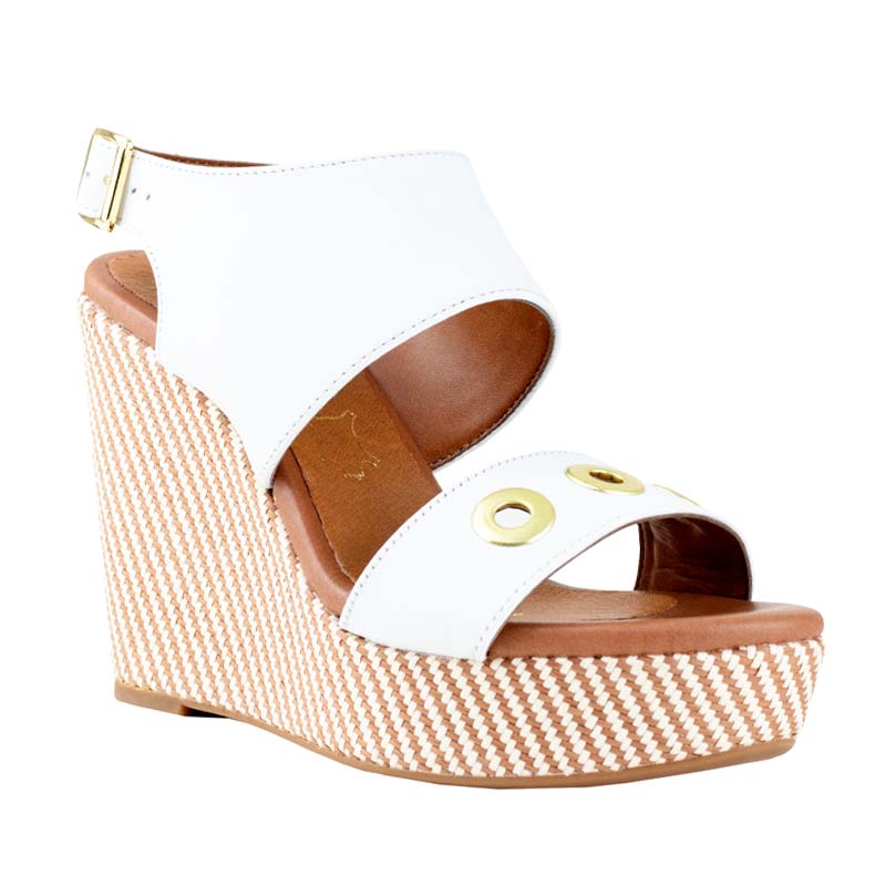 SANDALIA DE PLATAFORMA URBANA FLEXI +11CM DE ALTURA 103201 BLANCO ORIGINAL