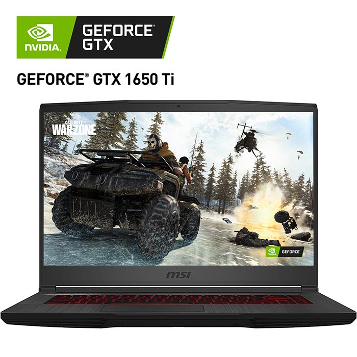 Laptop Gamer MSI GF63 GeForce GTX 1650 TI I5 10300H 8GB SSD 512GB Pantalla 15.6 