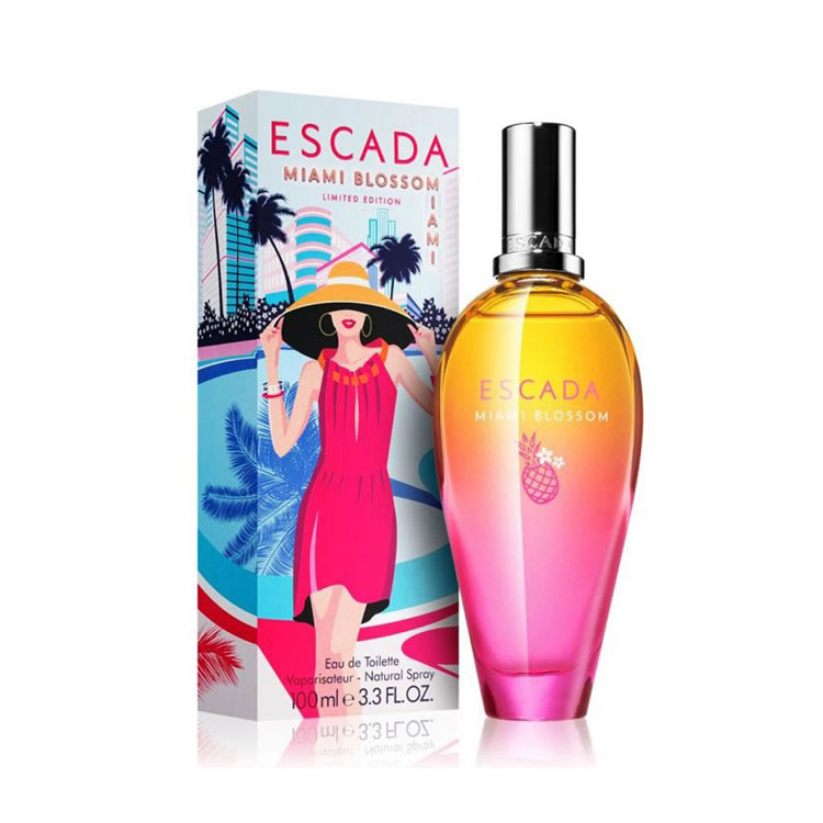Perfume Miami Blossom De Escada Eau De Toilette 100 Ml