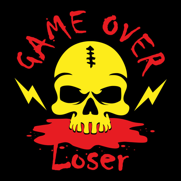 Playera Caballero - Game Over Loser