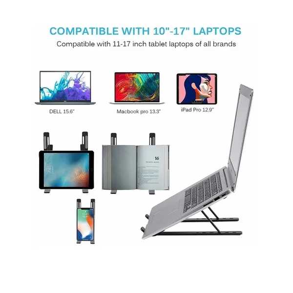 Soporte ergonómico Gadgets & Fun para Laptop o tabletas usalo como base enfriadora , regulador de altura para Laptops o tablets diseño portátil