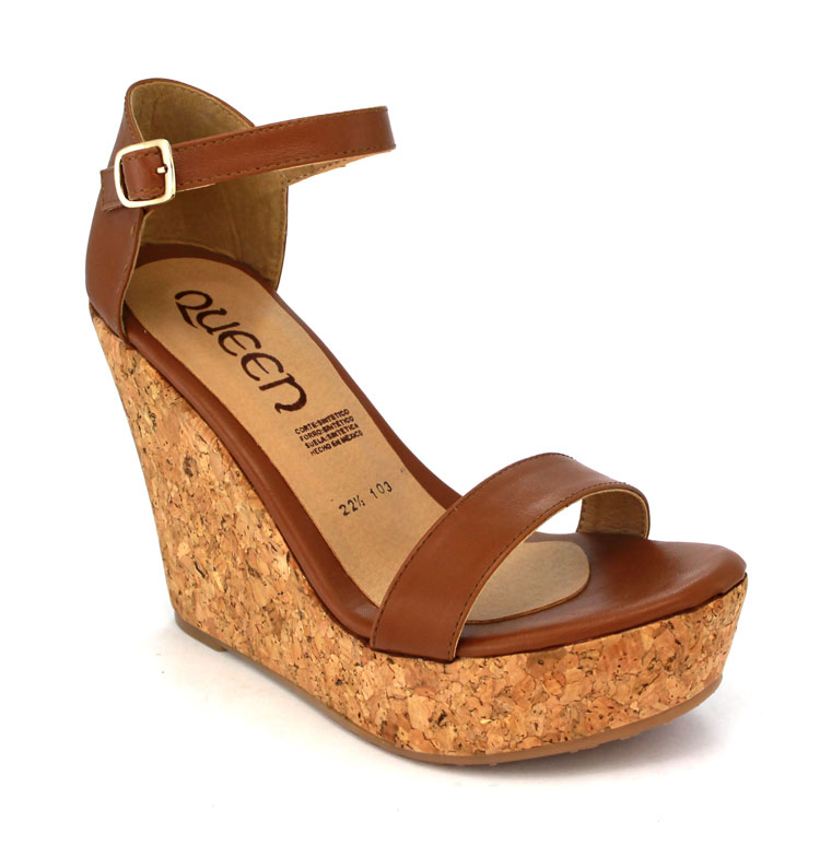 Plataforma Forrada En Corcho Talonera Y Tira Delantera