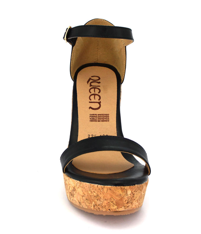 Plataforma Forrada En Corcho Talonera Y Tira Delantera