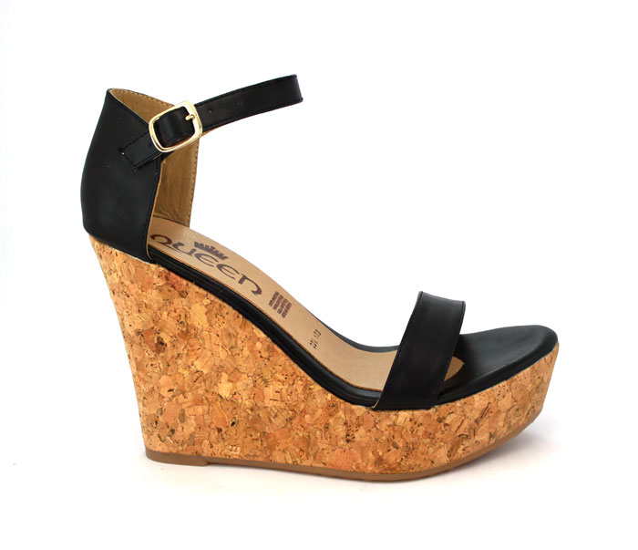 Plataforma Forrada En Corcho Talonera Y Tira Delantera