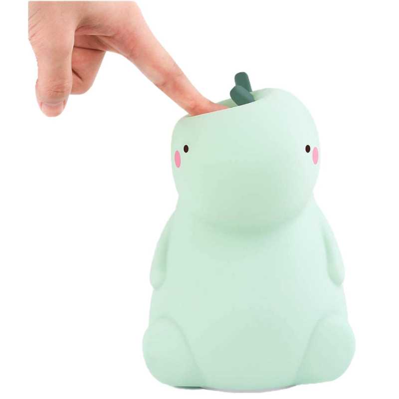 Lámpara led recargable Dinosaurio BPA free diseño ideal para niños y bebés es apachurrable tipo squishy 