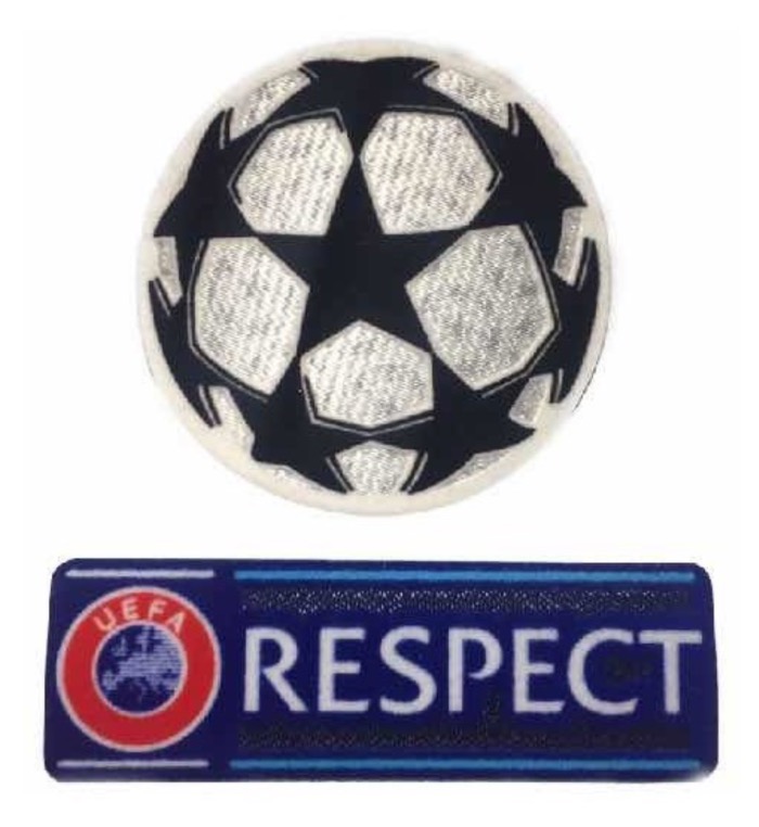 Set de Parches de la  Uefa Champions League Starball y Respect