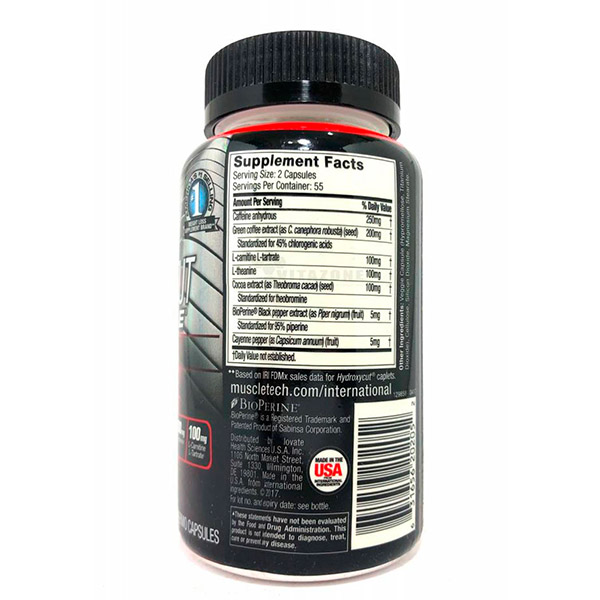 MUSCLETECH HYDROXYCUT HARDCORE ELITE 100 CAPSULAS