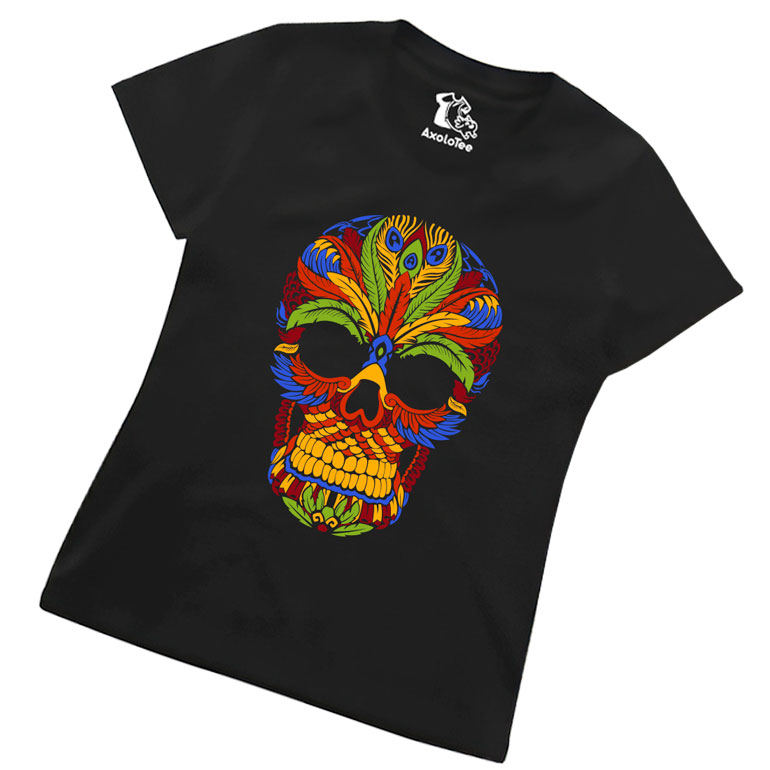 Playera Dama Playera De Calavera Para Mujer Playeras Calaveras Dia