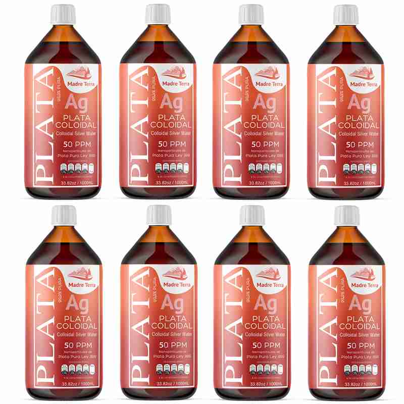 Plata Coloidal Colloidal Silver 20 Ppm Paquete Con 8 Litros