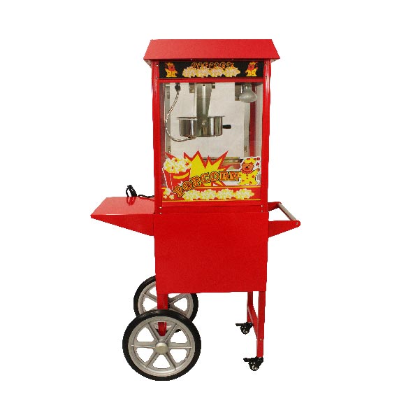 Maquina De Palomitas, Palomera Grande Con Carritto 8 Onz Rojo