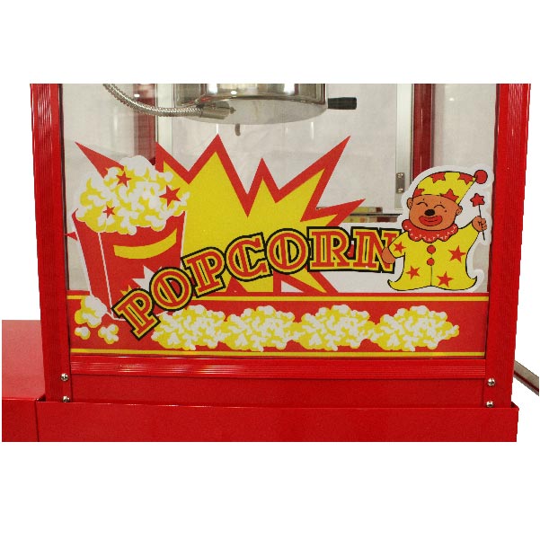 Maquina De Palomitas, Palomera Grande Con Carritto 8 Onz Rojo