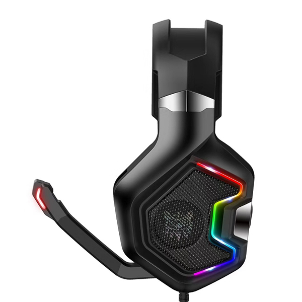 Audifonos Onikuma K10 Pro Xbox Ps4 Led Rg + Stand Azul