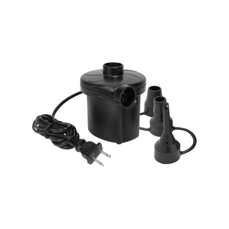Bomba de aire eléctrica 110/120V con tres adaptadores negro Coghlan's 0809 