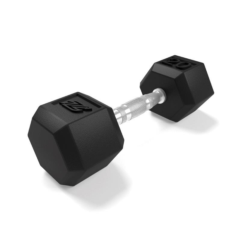 Mancuerna Pesa Hexagonal de Acero 20 LB  (9,07 kg)