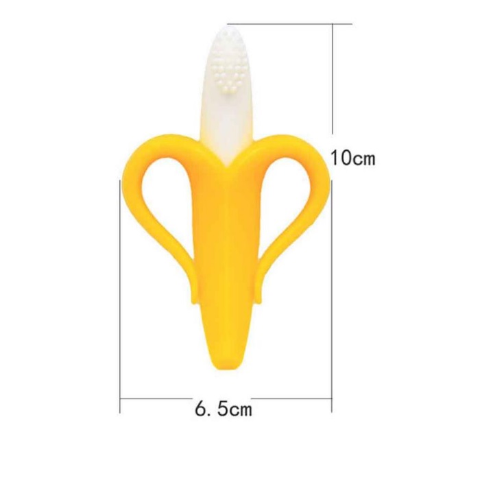 Cepillo Dental Para Bebé Aseo Plátano Pediátrico Encías 