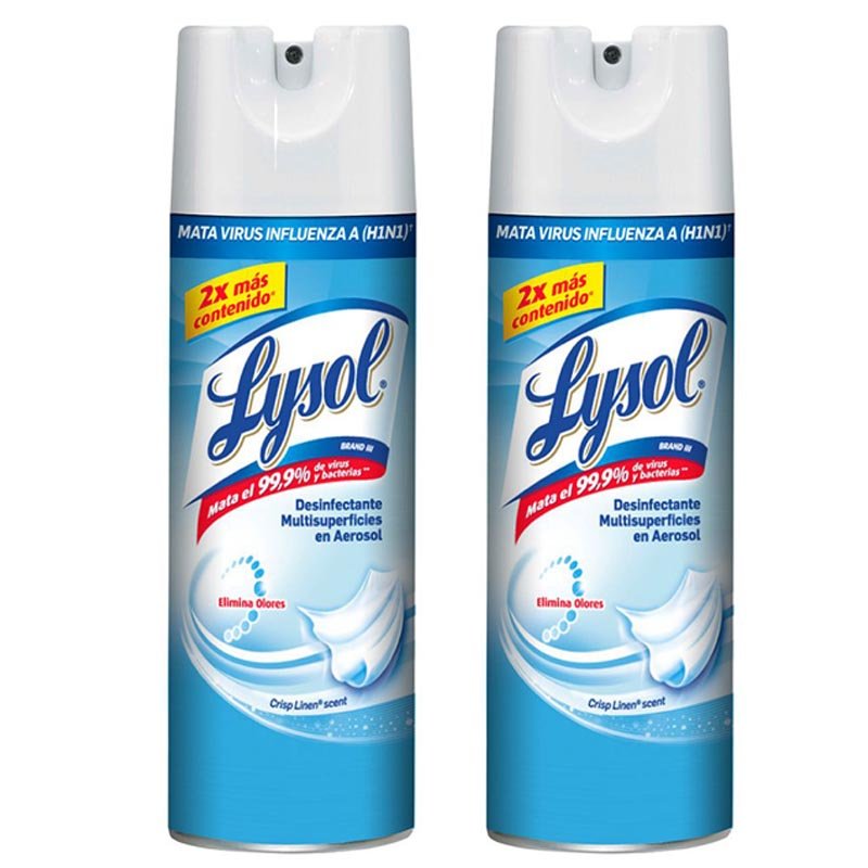 lysol desinfectante antibacteriano 538 gr 2 pack