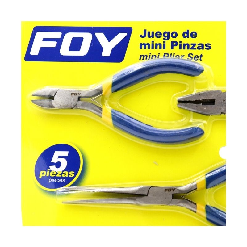 Juego Mini Pinzas 5 Foy 5pzas Surtek