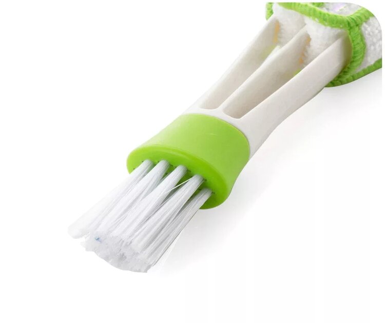 Cepillo Especial para lugares dificiles ; Auto,Teclado,Portavasos ,PC, Dos cabezales 