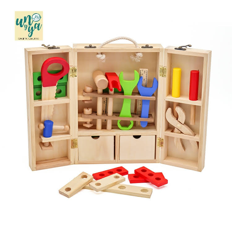 Caja de herramientas de madera 
