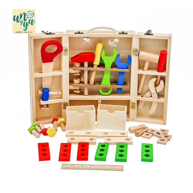 Caja de herramientas de madera 