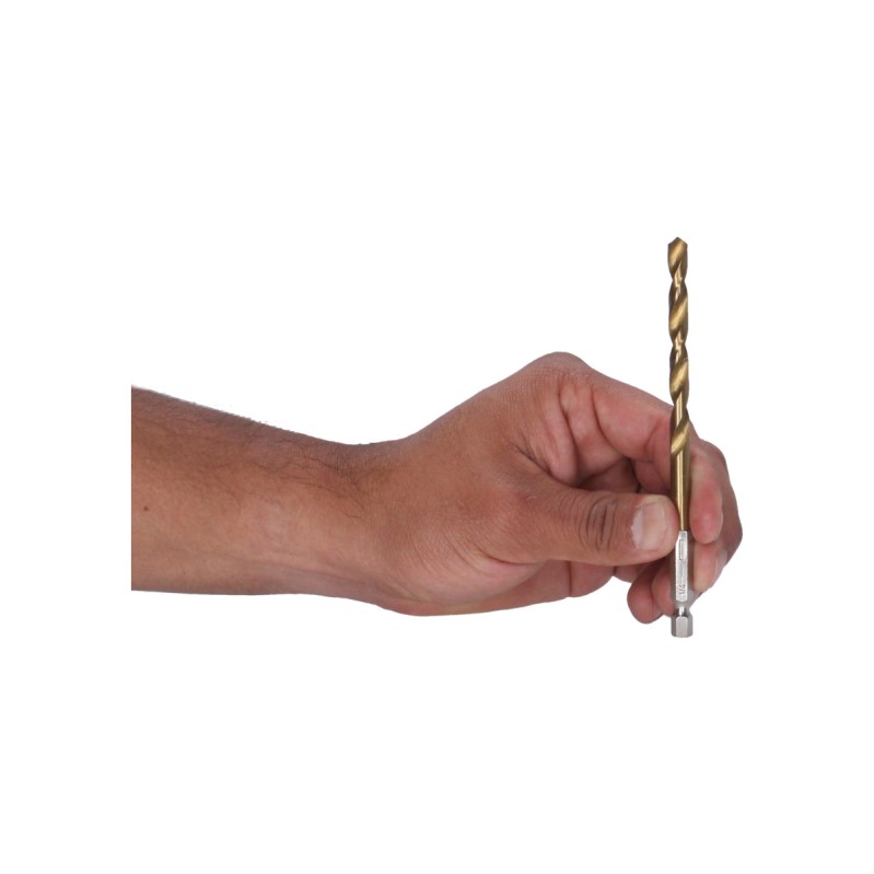 Broca Para Metal A/v Hexagonal Jgo 13 Pzs 1/16 A 1/4 En Obi