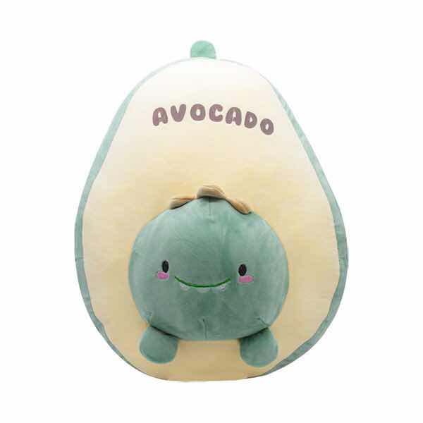 Peluche de Aguacate Kawaii con Animalito de Dinosaurio
