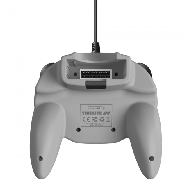 Control Tritube64 para Nintendo 64 N64 Retro-bit Gris