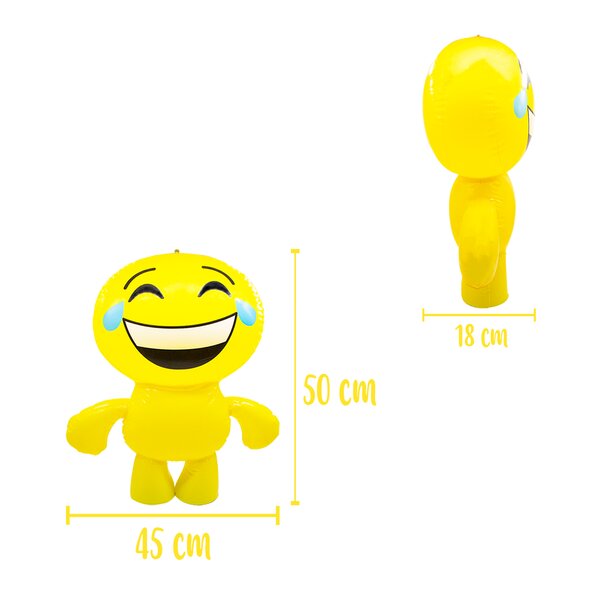Paquete de 12 Inflables en Forma de Emoji
