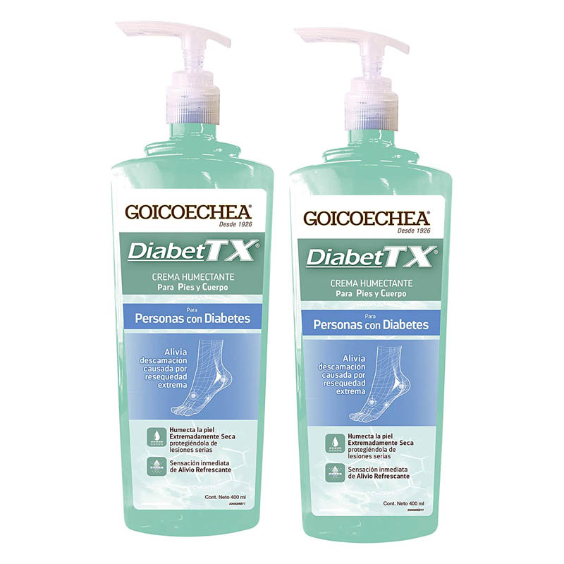 crema para diabético Goicochea diabet TX  2 pack 400mlc/u
