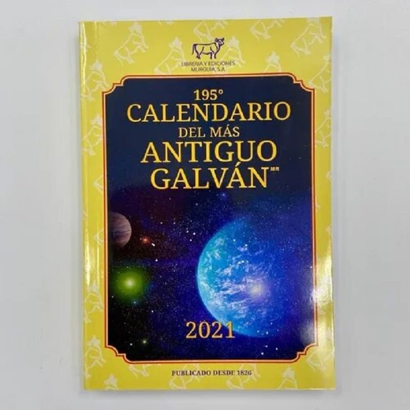 CALENDARIO DEL MAS ANTIGUO GALVAN 2021