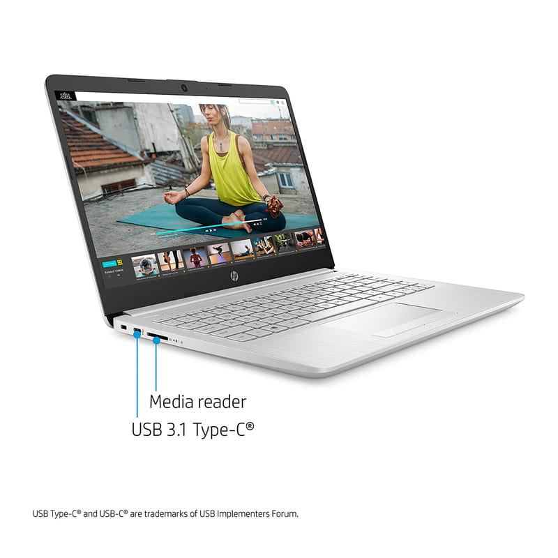 Laptop Hp 14 Ryzen 3-3250u 1tb Ram 4gb Radeon - Plata + Base enfriadora  + Audifonos