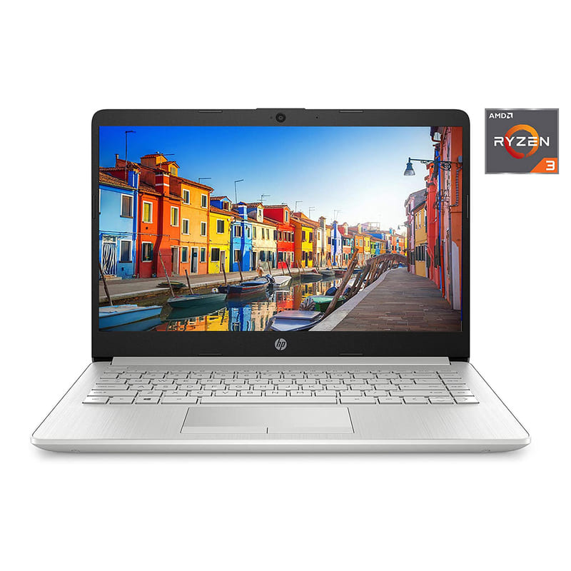 Laptop Hp 14 Ryzen 3-3250u 1tb Ram 4gb Radeon - Plata + Base enfriadora  + Audifonos