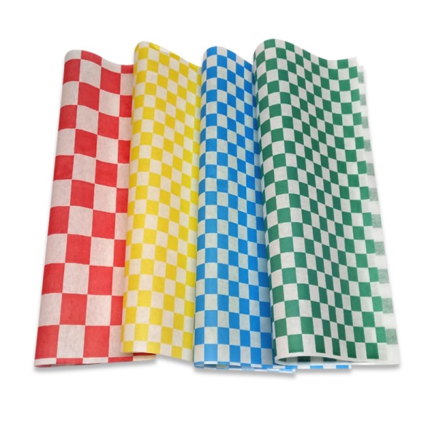 PAPEL CUADRICULADO PARA ALIMENTOS SURTIDO C/100 PZAS 30X30 CM 