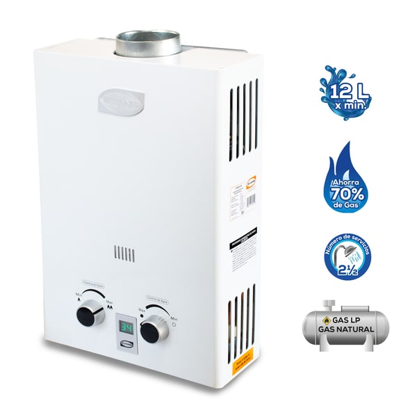 20LPM Calentador de Agua Gas, 40KW - Tienda Confort Lucentum