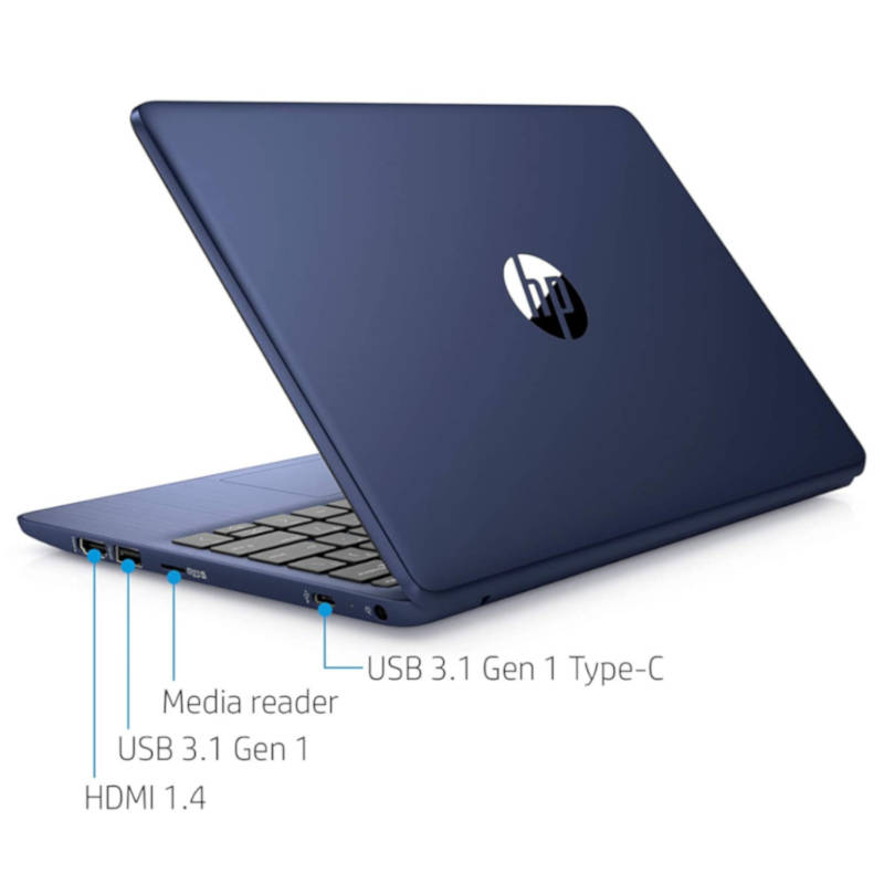 Laptop Hp Stream 11.6 Pulgadas 32GB 4GB Ram Celeron N4000 11-ak0010nr Royal Blue
