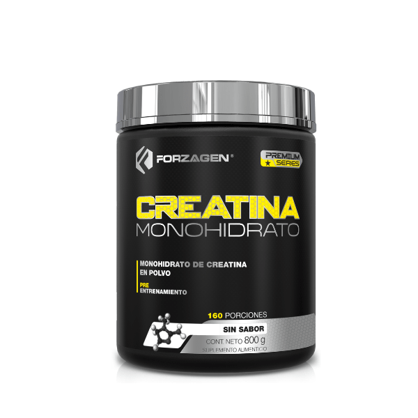 Creatina Monohidrato Forzagen 800g Sin sabor | 160 Servicios