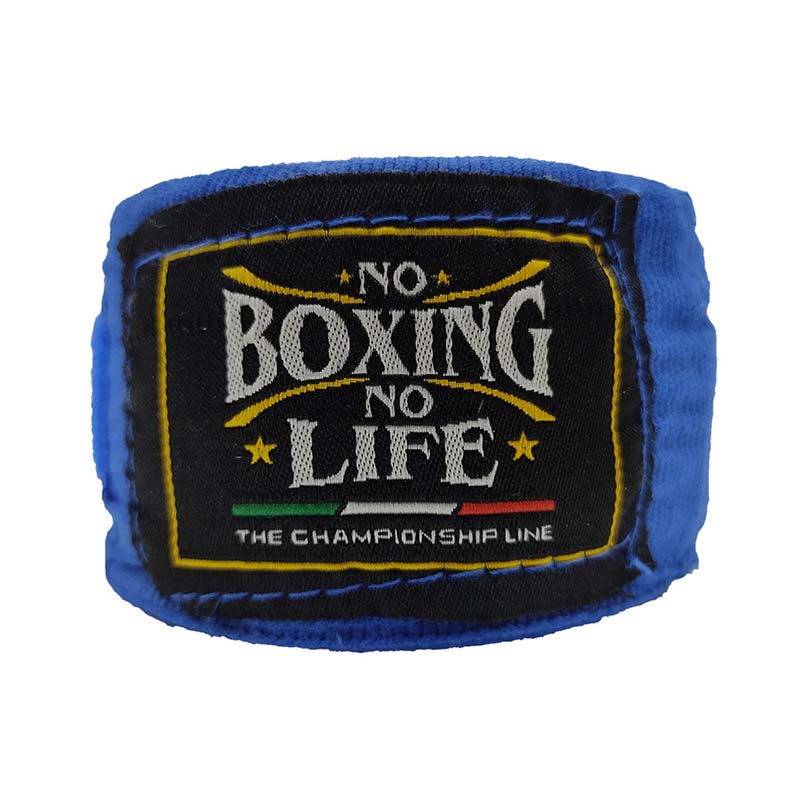 2 Vendas Elásticas De Box - No Boxing No Life ( Azul )